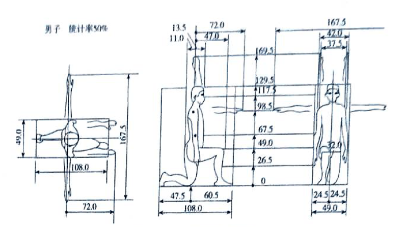 湖南室內(nèi)空間設計中人體與動作空間概述最新1