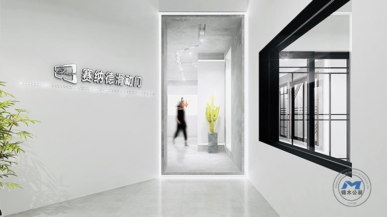 門(mén)業(yè)企業(yè)展廳裝修設(shè)計(jì)入口處