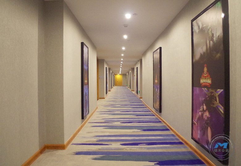 城市快捷電競(jìng)酒店裝修設(shè)計(jì)過道