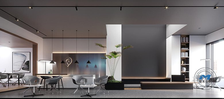 社區(qū)房屋中介門店裝修設計辦公區(qū)