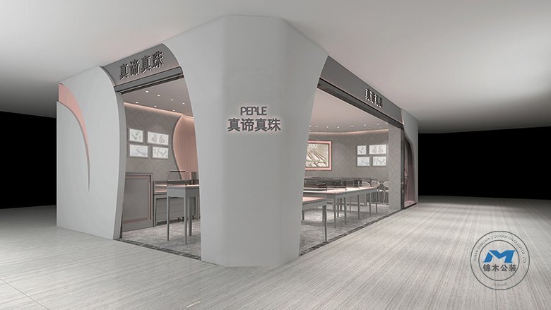 大型商超柜臺型門店裝修設(shè)計店招