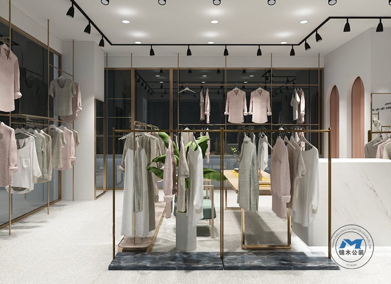 國際大牌女裝品牌店裝修設(shè)計(jì)收銀區(qū)